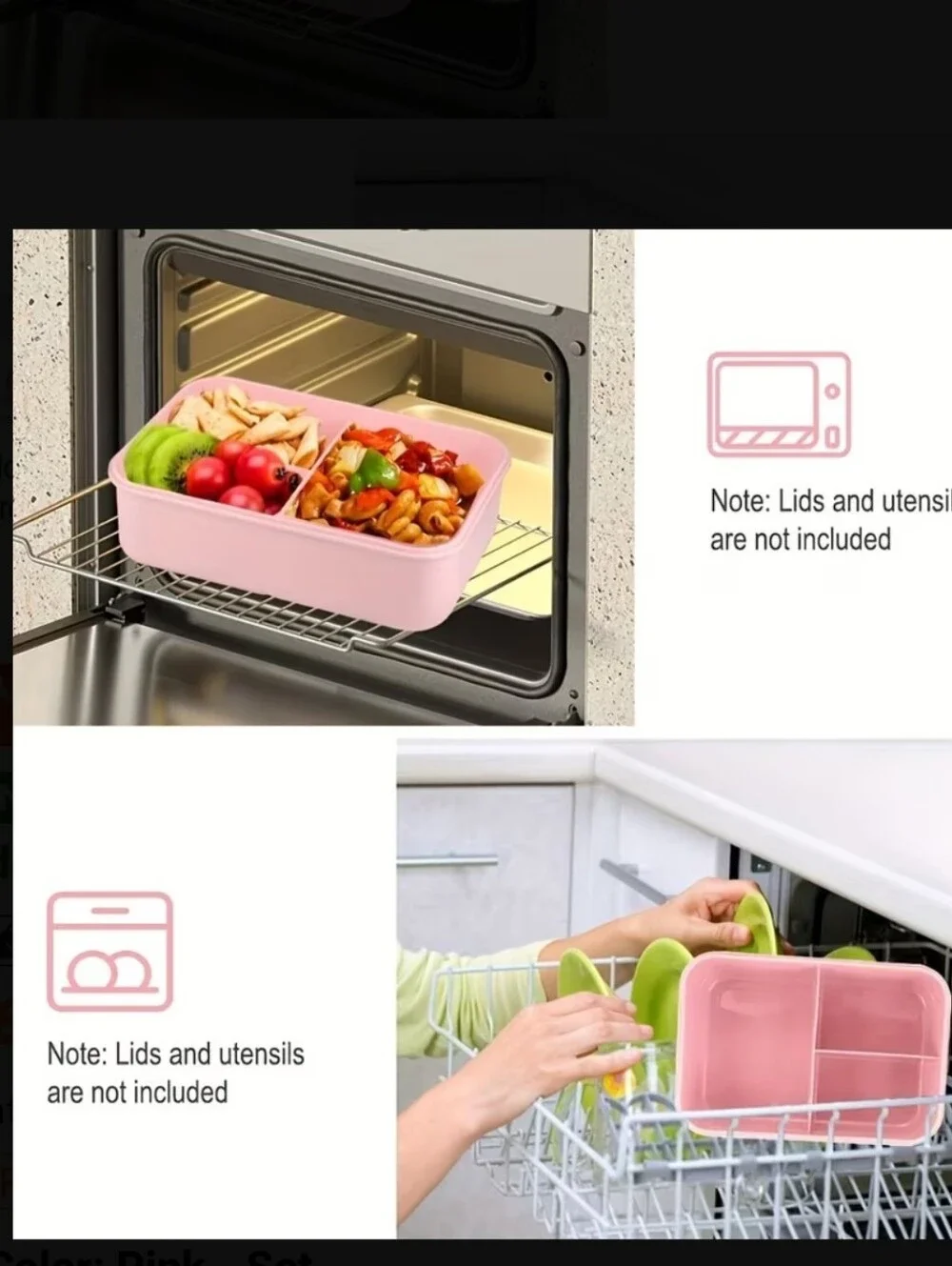 Lunch Box with Utensils And Carry Bag